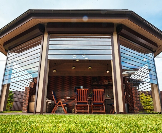 Прозрачные рольставни в Елизаветинской